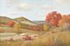 PORFIRIO SALINAS (American/Texas 1910-1973) A PAINTING, "Autumn in the Hill Country," 1968,
