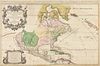 A LOUIS XIV MAP, "L'Amerique Septentrionale," HUBERT JAILLOT, PARIS, 1696,