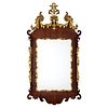 A Chippendale Carved Mahogany and Giltwood Mirror