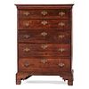 A Chippendale Tall Chest of Drawers in Cherry