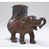 An Elephant with Howdah Cast Iron Mechanical Bank