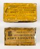 Early US Cartridge Co. .44 Colt Army Caliber Boxes, Lot of Two 