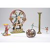 Four Painted and Lithographed Tin Toys