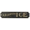 An F.A. Robinson Painted Wooden Trade Sign