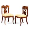 A Pair of Victorian Mahogany Side Chairs