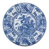 English Delftware Charger in the Kraak Manner