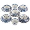Chinese Export Blue/White Cups & Saucers