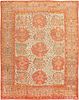 Antique Turkish Oushak carpet , 12 ft x 16 ft (3.66 m x 4.88 m)