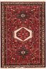 Vintage Persian Karajeh , 3 ft 4 in x 4 ft 10 in ( 1.02 m x 1.47 m )
