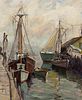 Emile A. Gruppé (American, 1896-1978)      Fishing Boats, Gloucester