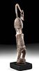 20th C. Mali Dogon Wood & Iron Ancestor Figure