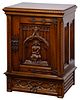 Colby's English Style Carved Oak Cabinet