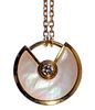 Cartier 18k Yellow Gold, Mother of Pearl and Diamond 'Amulette de Cartier' Pendant and Necklace