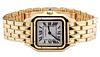 Cartier 18k Yellow Gold Case and Band 'Panthere de Cartier' Wrist Watch