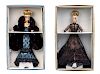 Two Limited Edition Nolan Miller Couture Collection Barbies