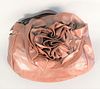 Yves Saint Laurent brown leather bag, pleine fleur aniline with original tag, certificate and original dust bag, ht. 11", wd. 12".