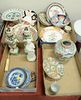 Four tray lots of Chinese porcelain to include Masons moonstone, Rose Medallion, Chinese Export, Imari along with porcelain figures.