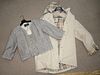 Two jackets to include Chanel along with Burberry trench coat with liner, size 12.