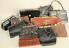 Group of eleven vintage purses to include Coblentz satin purse; satin purse with jeweled clasp; two Jacomo, Paris snakeskin; Morris Moskowitz; Rosenfe
