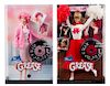 Four Grease Themed Barbies