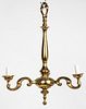 Traditional Brass 3-Arm Chandelier
