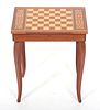 Italian Marquetry Hinged Lid Games Table