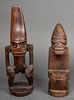 African Folk Art Carved Wood Sculptures, 2