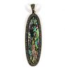 Silver, Mother-of-Pearl, and Marcasite Pendant