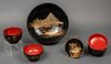 Japanese Lacquered Bowls, Group of 7