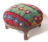 French Provincial Style Petite Upholstered Stool