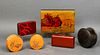 Asian Decorated Lacquered Wood Boxes, 6