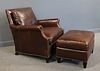 Vintage Leather Upholstered Leather Club Chair