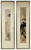 Japanese Woodblock Pillar Prints