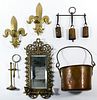 Brass and Copper Decorative Object Assortment