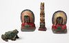 Painted Figural Cast Iron Lot