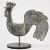 19th C. French Rooster Weathervane with Original