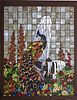 Artist Copy -Tiffany Stained Glass Peacock Window
