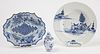 Delft Charger, Oval Dish, Covered Jar