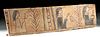 Egyptian Painted Cedar / Gesso'd Coffin Panel