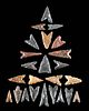 Lot of 24 Ancient Moroccan Stone Arrowheads