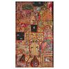 Large Indian Hand Embroidered Patchwork Tapestry