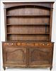 19th C. French Carved Walnut Vaisselier