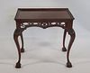 Antique Chippendale Style Mahogany Center Table.