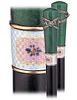 Hard Stone and Guilloche Enamel Dress Cane