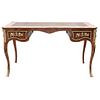 Desk, Early 20th century, French style, Carved wood with gilt metal applications.