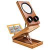 Stereoscope with Slides, USA, Early 20th century, Carved wood, Includes 28 slides.