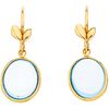 TOPAZ EARRINGS. 18K YELLOW GOLD. TIFFANY & CO. PALOMA PICASSO OLIVE LEAF COLLECTION