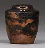 Pewabic Pottery Cabinet Vase Metallic Bronze Glaze