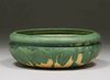 Grueby Pottery Matte Green Bowl c1905