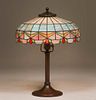 Arts & Crafts Leaded Glass Lamp c1920